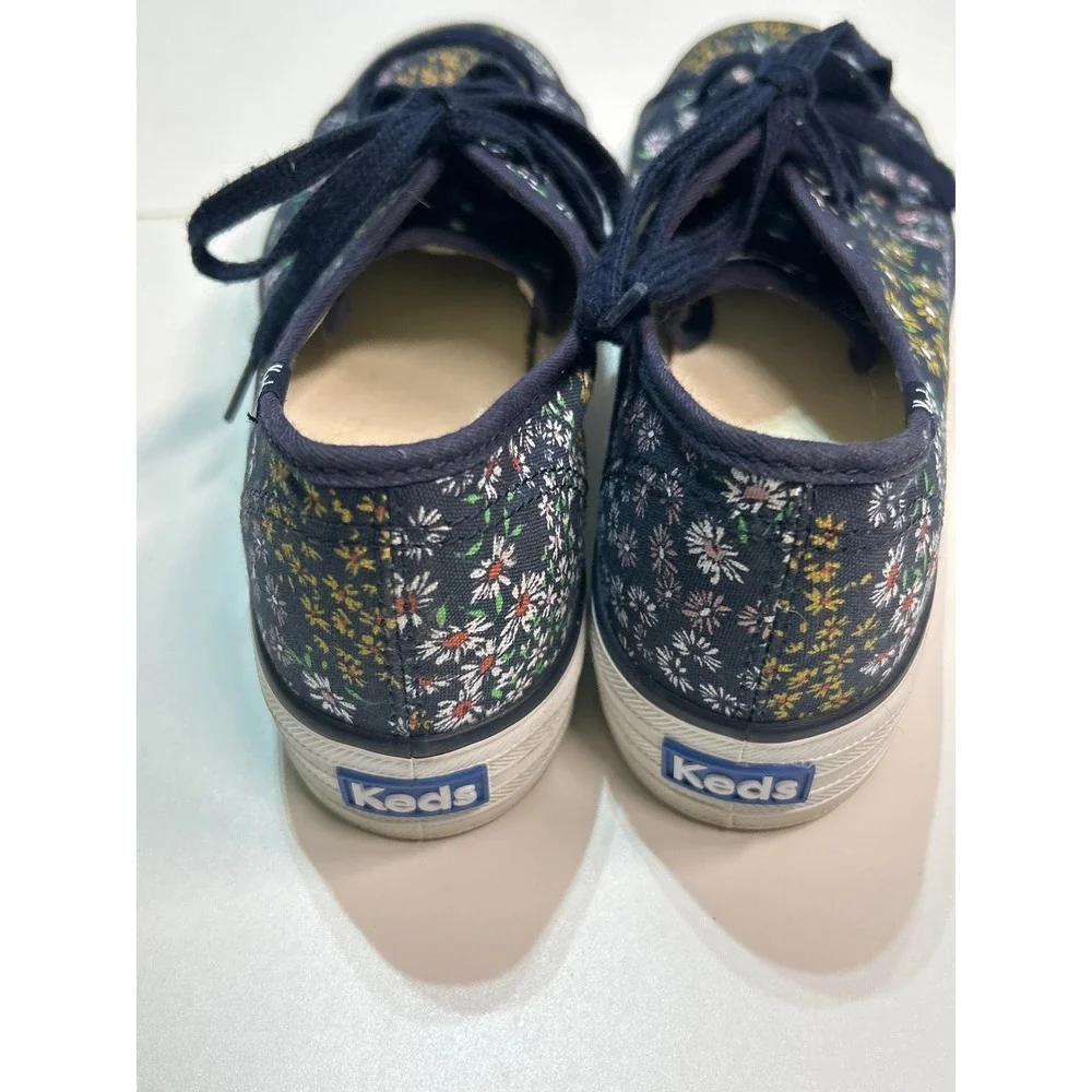 Keds Floral Print Lace Up Canvas Sneakers‎ Size 6.5M Casual Shoes